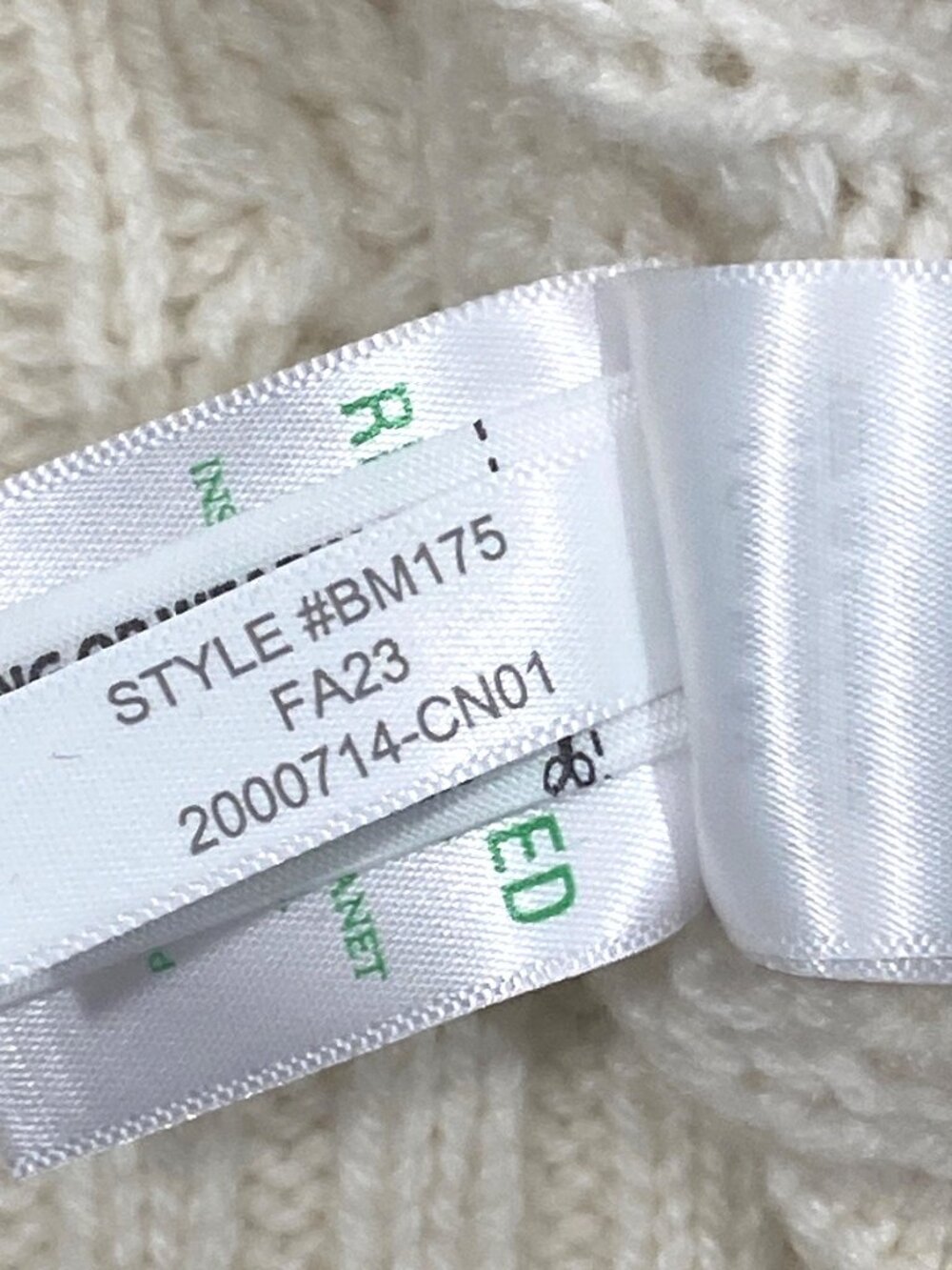 J.Crew Womens Cable Knit Cardigan Sweater Ivory Button-Up Medium preppy basic - Picture 10 of 13